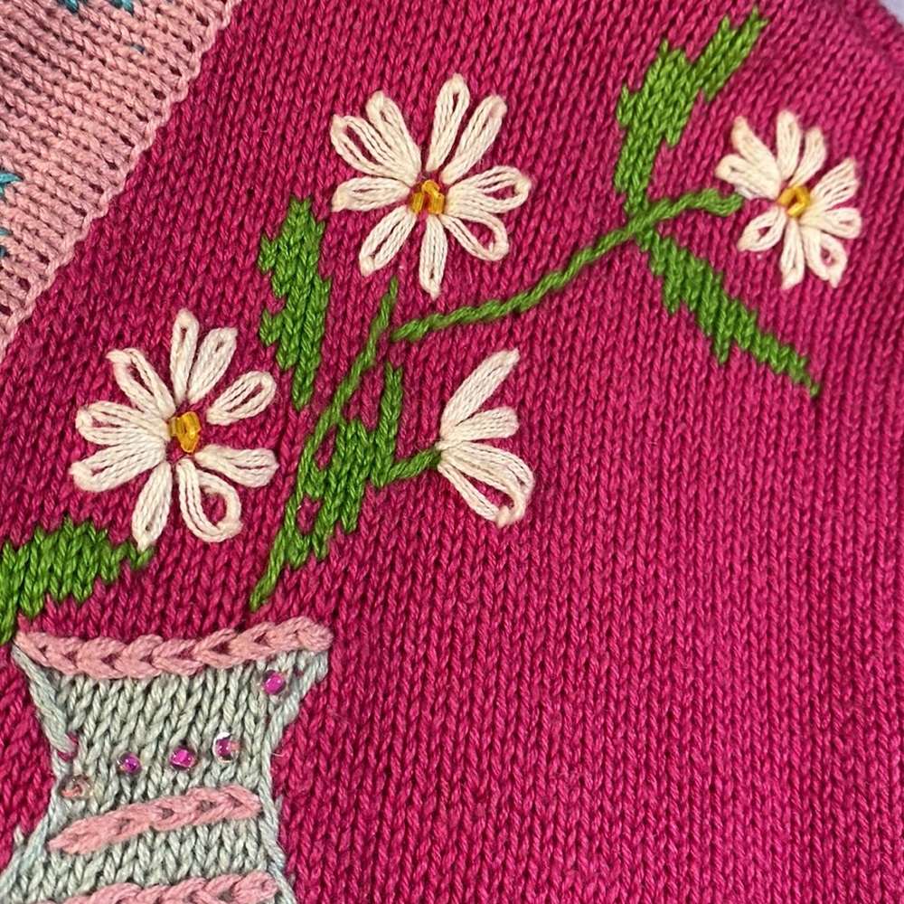Storybook Knits • Intricate Crazy Cat Lady Kitsch Cardigan - Picture 10 of 16
